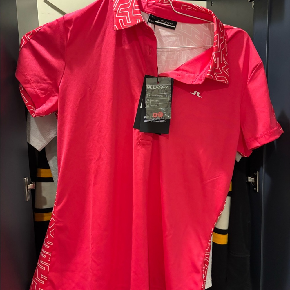 J.Lindeberg women’s  Red Polo Shirt